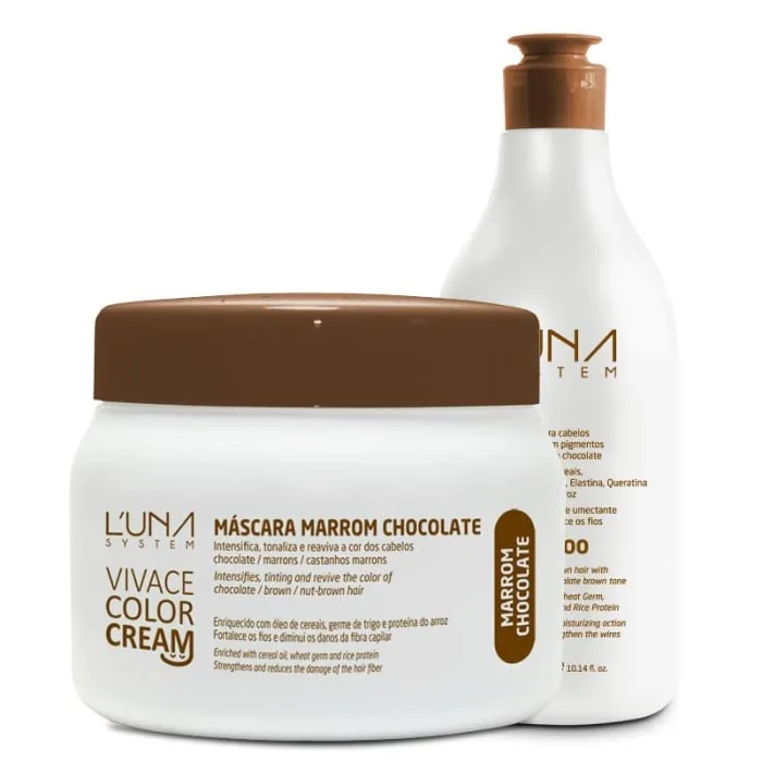 Vivace Color Cream - Shampoo + Máscara Marrom Chocolate