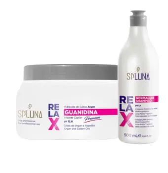 Luna Relax - Kit Shampoo Normalize 500ml + Guanidina 500ml